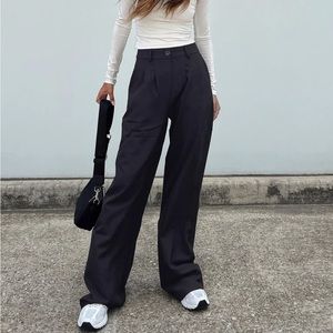 Princess Polly Archer Pants Trousers in black